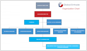 Global Entrade Organization chart